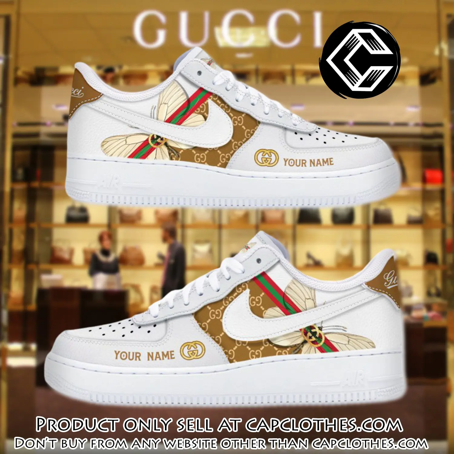 Personalized gucci luxury air force 1 sneakers limited af1 shoes oaf1013 cc3945000
